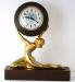 Harry Snider's Golden Goddess mantel clock, Snider Clock Corporation (windup movement).