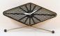Black version of model 505 TV lamp electric clock, Snider Clock Mfg Co.