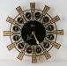 Columbia screen-printed zodiac plastic wall clock, electric, Snider Clock Mfg Co.
