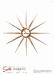 Catalogue description of one version of metal-rays starburst wall clock, Snider Clock Mfg Co.