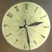 Plain brass dial for 1970s wall clocks, Snider Clock Mfg Co.
