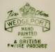 WEDGEPORT label on some china-cased 1950s clocks, Snider Clock Corporation.