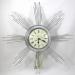 Chrome-plated starburst electric wall clock, Ingraham Canadian Clock Co. Limited, Toronto