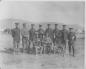 Instructional staff at summer camp.  Note the Boer War medals on Medical Corporal and signal flags.