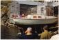 Launching the Sea Clipper at Henry Vokey's shipyard in Trinity, Newfoundland.