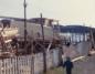 Preparing a boat for launch at Henry Vokey's shipyard in Trinity, Newfoundland.