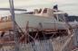 Preparing a boat for launch at Henry Vokey's shipyard in Trinity, Newfoundland.