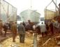 Launching a boat at Henry Vokey's shipyard in Trinity, Newfoundland