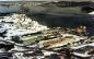 An aerial picture of Marystown Shipyard including a scenic view of Mortier Bay.