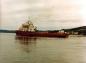 The Balder Hudson at sea trials during April 1980.