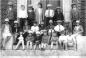 Children of Western Union staff on front steps of Cable Station.