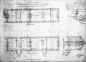 Plan and Section of Naval Cottages Number 15 and 16 from Ordnance Estimates, 1853