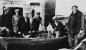 Gathering at a fish shop