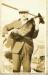 Gorham Elliott Sr. with a fox from Elliott's Fox Ranch, the first ranch established on Long Island. 