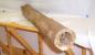 A section of water pipe constructed from wood