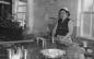 Althea Nichols , preparing cans of cooked fish at Connor Brothers Cannery