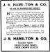 J.S. Hamilton Advertisement