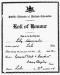Honour Roll Certificate of Lily Abercrombie - Lulu School 1919.  