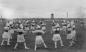 Lord Byng students folk dancing at May Day celebration at Brighouse Park Race Track.