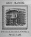 This bookplate shows the Mason block and store.