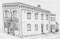 This is a drawing of how the Roderus building looked when it was built in 1879.