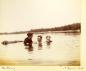 Marian Macnamara, Jim Cranston and Musie Lett swimming at ''The Camp''