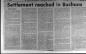 Newspaper clipping announcing the end of the 1973 strike in Buchans. 