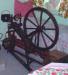 The antique spinning wheel of the Broughton house