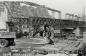 Work on the Bailey bridge that was built in front of the powerhouse