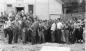 A group of hungry men waiting to have dinner at the main cafeteria at Camp #2