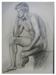 Study of a male nude, drawn by Laing at the Pratt Insititute in Brooklyn.