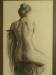 Study of a nude woman, drawn in charcoal by Laing during his time at the Pratt Institute.