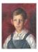 Portrait of a boy, painted by Laing at the Pratt Institute.