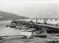 Punts,trap skiffs, speed boats and a long liner at the Winterton government wharf.