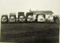 1960 photo of six International trucks belonging to the four Smithson brothers.