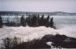 Flooding at the mouth of the Mill River