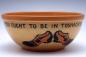Stencilled mixing bowl, Medalta Potteries Ltd.