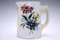 Stencilled tankard style pitcher, Medalta Potteries Ltd.