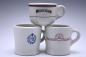 Stamped cup and mugs, Medalta Potteries Ltd.