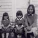 Sandy and Evelyn Gagnon with their aunt Jane Bell, three Eagle girls.