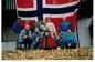 Norwegian Flag was a gift to Norwegian Laft Hus Society