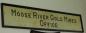 The sign from the mine office from the 1930's