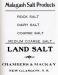 Advertisement for the Malagash Salt Company