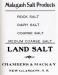 Advertisement for the Malagash Salt Company