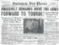 Saskatoon Star Phoenix headlines Battle for Tobruk January 6, 1941.