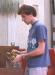 A Member of Temple's Youth Group (MOFTY) Washes his Hands before the Meal