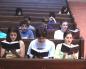 Members of the Temple's Youth Group (MOFTY) Recite a Prayer from their Prayer Books