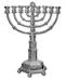 Chanukah Candelabrum  (Silver) Late 19th or early 20th century