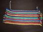 Braided mat made from old T-shirts