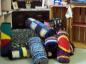 A bundle of poked mats